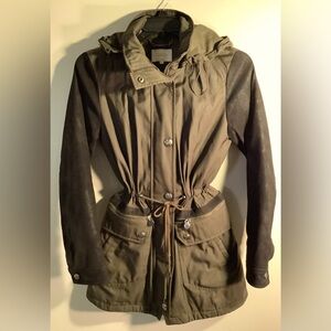 Laundry By Shelli Segal Olive Utility Jacket Size M